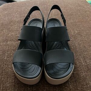 Crocs Brooklyn Low Wedge Sandals, Women's 10